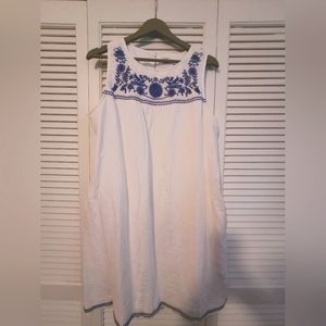 J Crew White Linen Dress